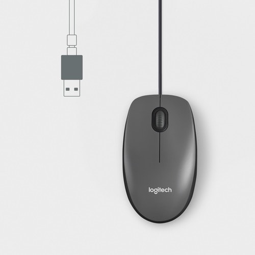 Mouse Logitech M100 - Vista superior