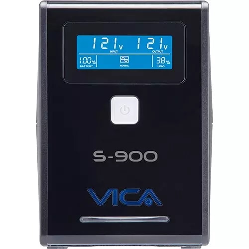 VICA S900 NOBREAK 900VA/550W PANTALLA LCD 8 TOMAS SW MONITOREO