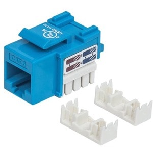 JACK RJ45 CAT6 KEYSTONE DE IMPACTO AZUL - Conector keystone azul de Intellinet