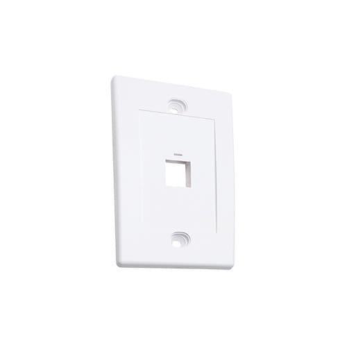 TAPA DE PARED FACEPLATE PLACA 1 PUERTO BLANCO - Intellinet / Manhattan