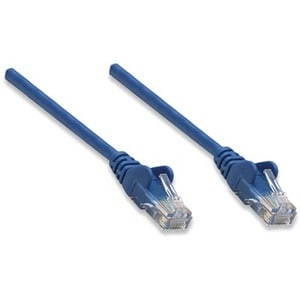 Cable CAT5E azul - detalle conectores