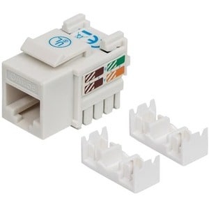 Jack Keystone RJ45 Cat5e Manhattan – Vista frontal