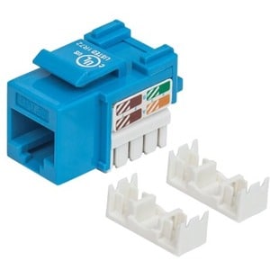 JACK RJ45 CAT5E KEYSTONE DE IMPACTO AZUL