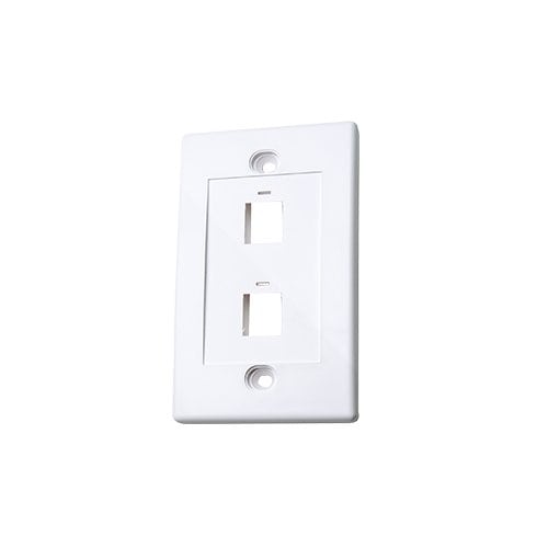 Placa de pared Faceplate 2 puertos blanco Intellinet