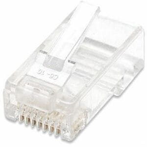 Intellinet PLUG RJ45 - Detalle contactos oro