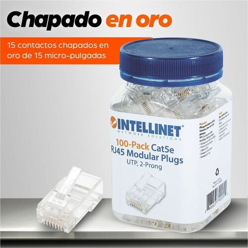 Intellinet PLUG RJ45 - Conexión vista lateral