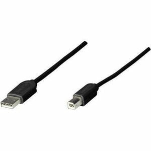CABLE USB A-B 1.8M NEGRO - Manhattan