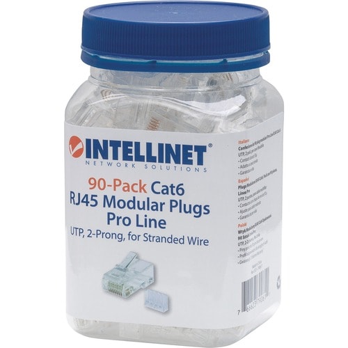 PLUG RJ45 CAT 6 UTP MULTIFILAR PRO 90 PZAS