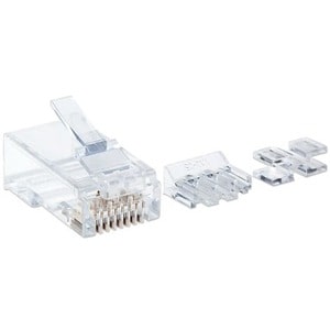 Intellinet PLUG MODULAR RJ45 UTP CAT6A MULTIFILAR 80PZS CONTACTO CHAPA ORO