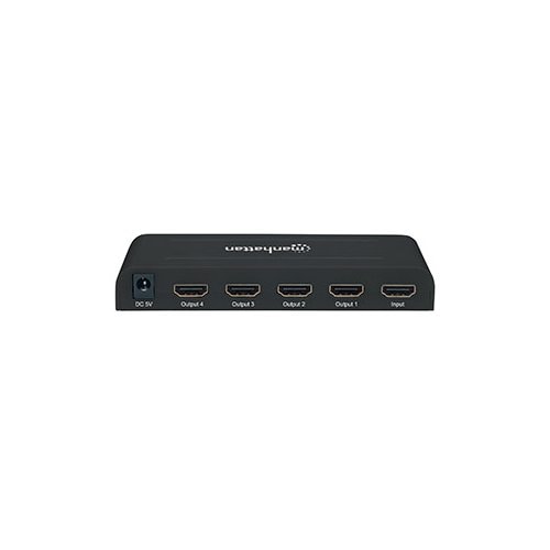 VIDEO SPLITTER HDMI 4K 3D 4 PTOS DIVISOR DUPLICADOR DE SEÑAL MANHATTAN