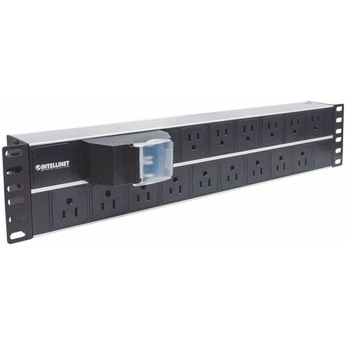 Vista lateral Barra PDU Intellinet con cable de 3m