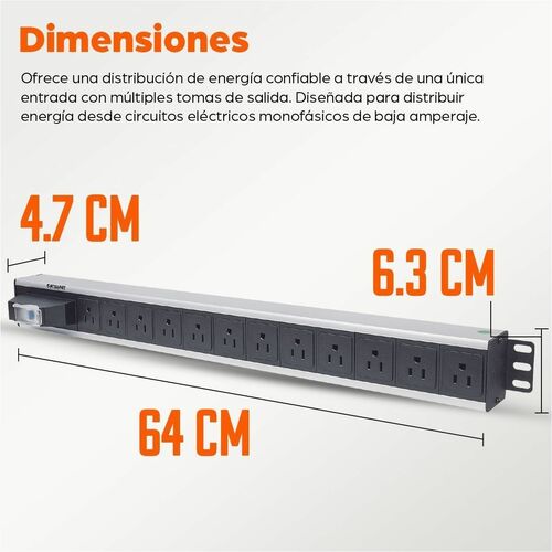 Barra PDU 12 empaque
