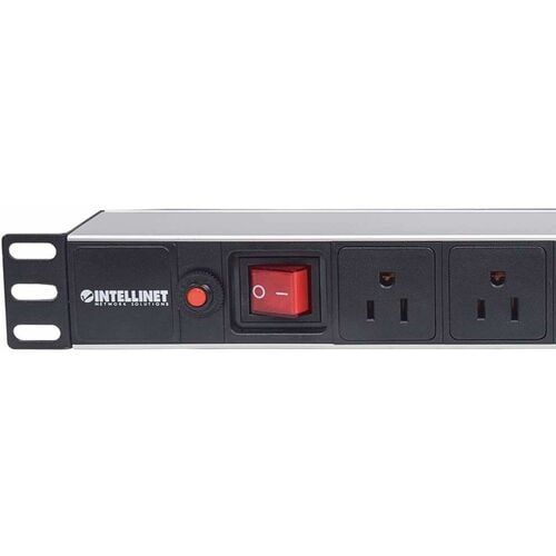Intellinet PDU BARRA MULTICONTACTO 8 CONTACTOS INTERRUPTOR SUPRESOR RACK - imagen 3