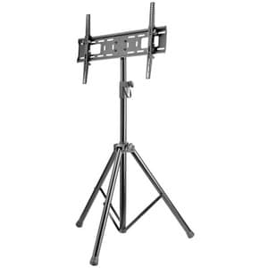 Manhattan Soporte TV con Trípode – Acero y plástico, negro, inclinable