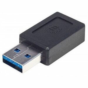Manhattan Adaptador USB-C V3.1, AM-CH Negro - Níquel Conector