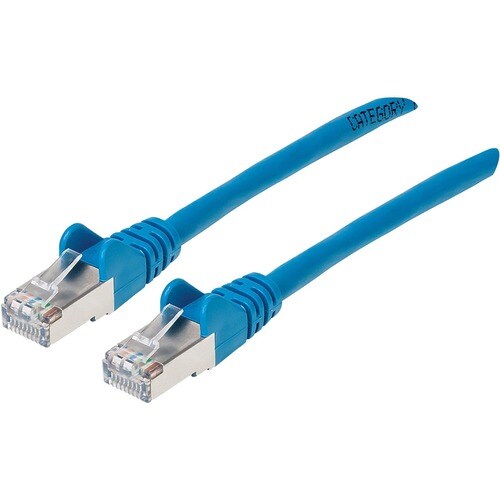 Manhattan 741491 Cable de red Categoría 6a 3.05m – Azul apantallado