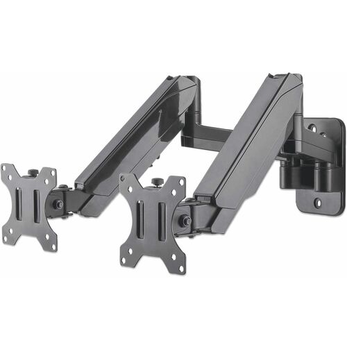 Manhattan Soporte de pared para dos monitores con pistón a gas