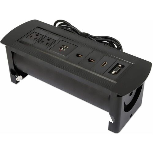 Caja Conexión Manhattan Escritorio Negro