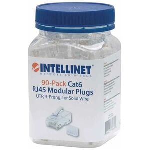 Intellinet PLUG RJ45 CAT 6 UTP SÓLIDO 90 PZAS - Vista general