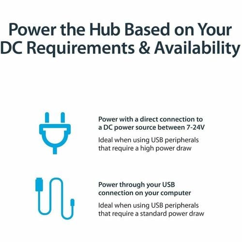 StarTech.com Hub USB 2.0 Industrial conexiones