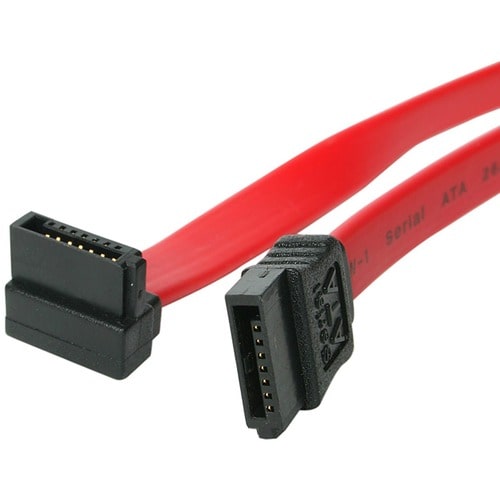 StarTech.com Cable SATA en Ángulo Recto Derecho de 60 cm - Rojo