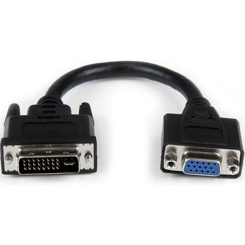 StarTech.com Adaptador Convertidor DVI-I a VGA - Cable Negro 20 cm