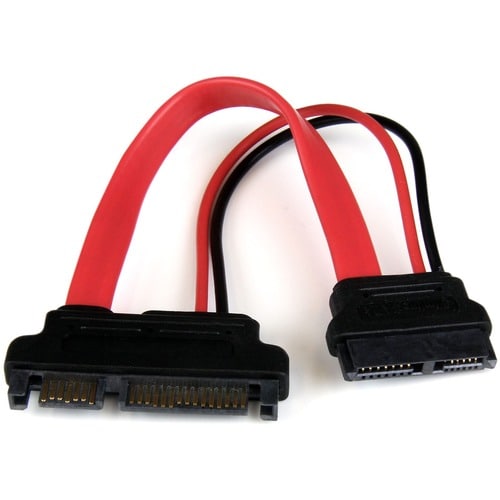StarTech.com Adaptador Cable SATA 15cm Slimline Línea Delgada a SATA Rojo