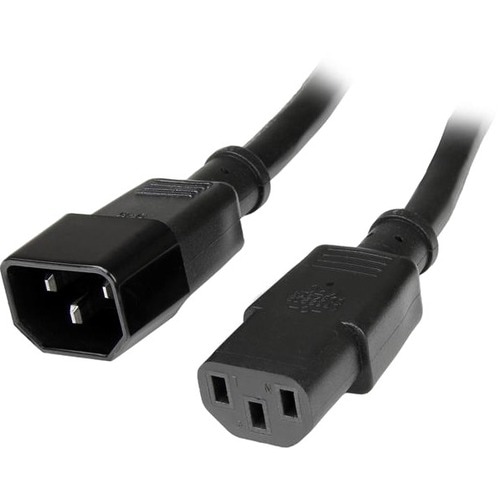 StarTech.com Cable de Extensión IEC C14 a C13 91cm Negro