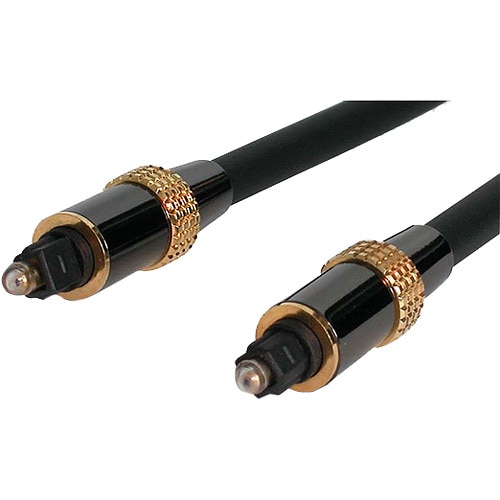 Conectores Toslink dorados y resistentes