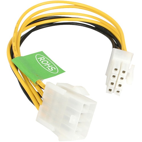 StarTech.com Cable de Extensión de 20cm de 8 Pines EPS