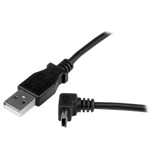 Cable StarTech.com USB A a Mini USB B ángulo superior 1m