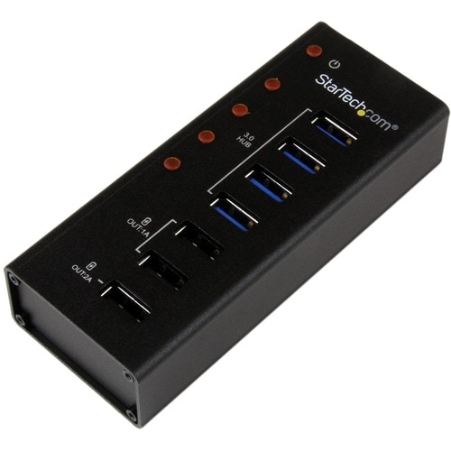 StarTech.com Concentrador USB 3.0 7 Puertos - Carcasa de Metal