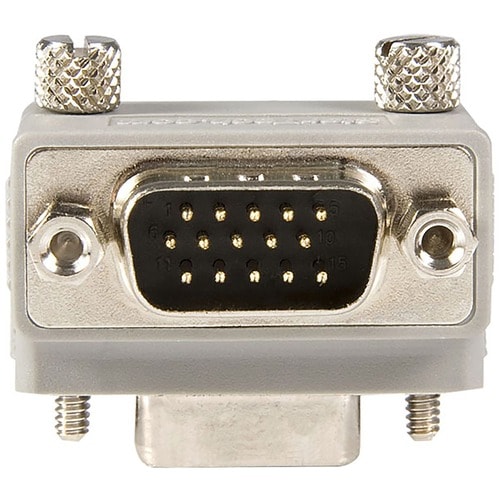 Adaptador VGA acodado StarTech - detalle del conector