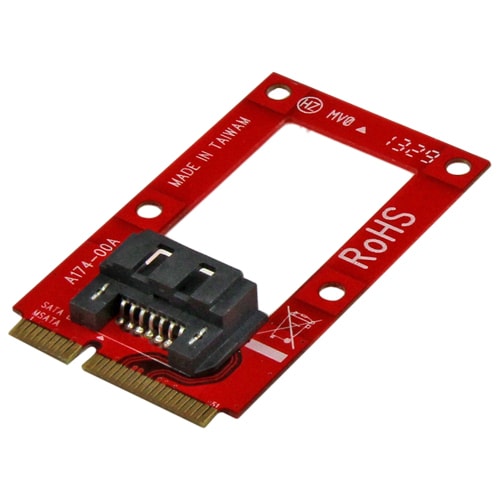 StarTech.com Adaptador mSATA a SATA - vista lateral