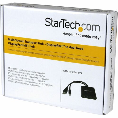 StarTech Hub MST con múltiples monitores