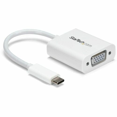 StarTech.com Adaptador USB-C a VGA Blanco - Vista frontal