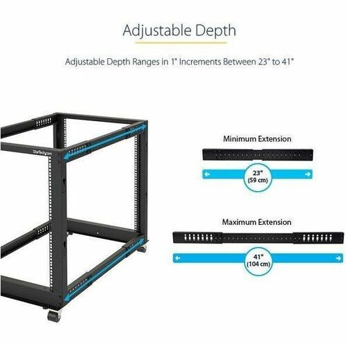 StarTech.com Rack 12U Móvil Vista General