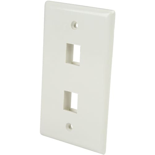 Placa de Pared StarTech.com 2 puertos RJ45 - Vista frontal