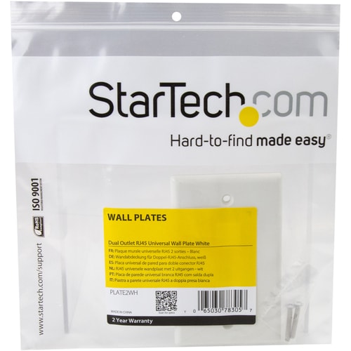 Placa de pared StarTech.com - En uso y detalle