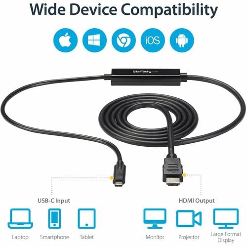 Cable adaptador USB-C a HDMI - Vista del cable