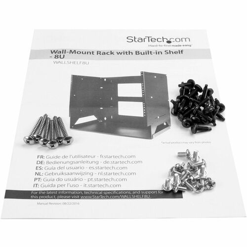 StarTech.com GABINETE RACK DE PARED CON ESTANTE INCORPORADO 8U - imagen 8