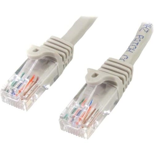 StarTech.com Cable Cat5e Gris 0.5m vista frontal