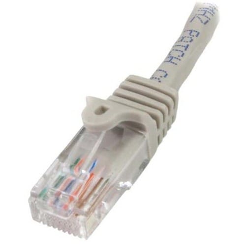 StarTech.com Cable Cat5e Gris 0.5m detalles conectores