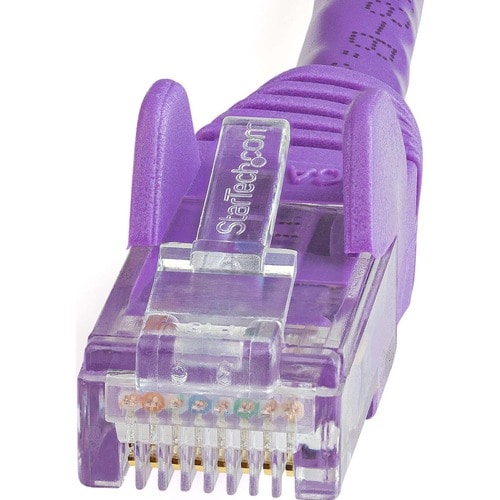 Cable de red Cat6 púrpura 0.5m - Conectores Snagless