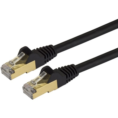 Cable de Red Ethernet Cat6a StarTech.com Negro 15cm