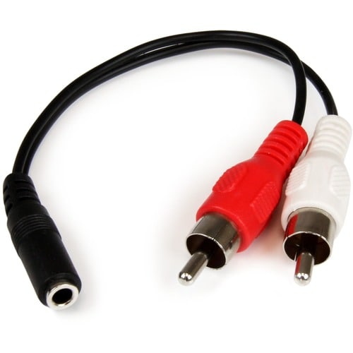 StarTech.com Cable Adaptador de Audio 3.5mm a RCA