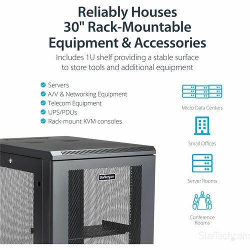 Rack 18U - Interior ajustable