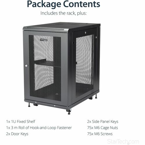 Rack 18U - Vista completa