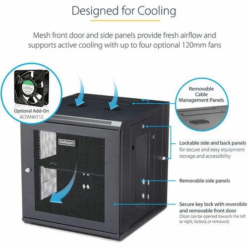 StarTech.com Gabinete Rack 12U