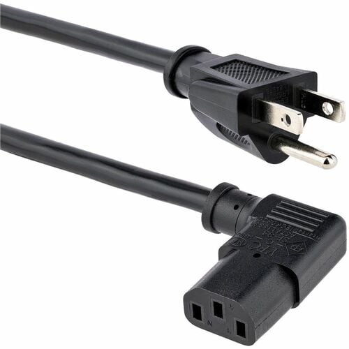 StarTech.com Cable de Alimentación Acodado NEMA 5-15P a C13